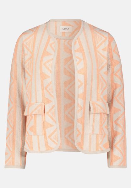 Cartoon Blazer-Jacke mit Muster