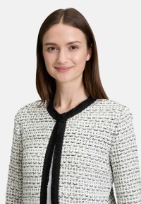 BETTY & CO Strick-Cardigan mit Fransen