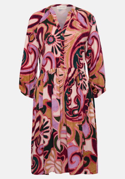 Cartoon Blusenkleid mit Taschen