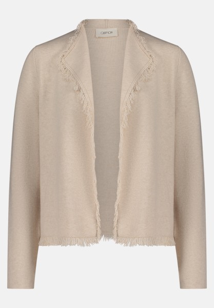Cartoon Strick-Cardigan mit Fransen