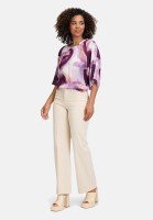 Cartoon Casual-Bluse mit Muster