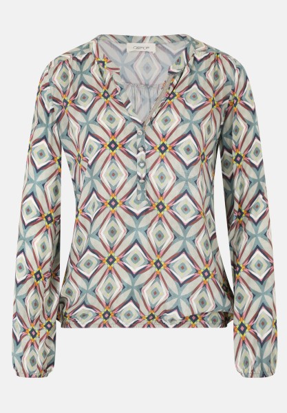 Cartoon Casual-Bluse mit Muster